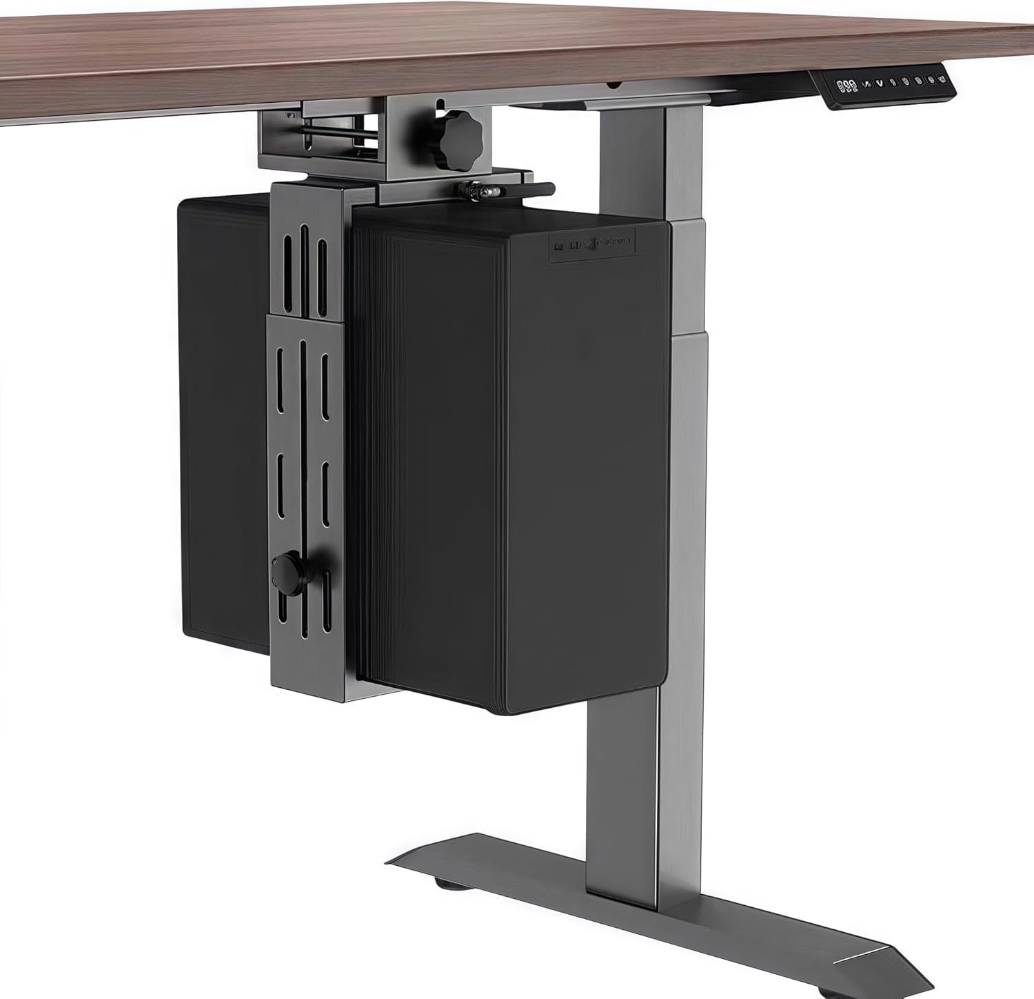 ComHoma パソコンデスク 昇降式 マーブルグレイ パソコン デスク おしゃれ